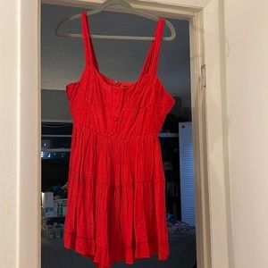 Bright Red Romper